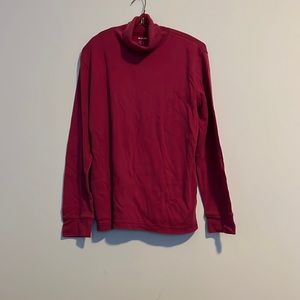 Reddish pink long sleeve shirt